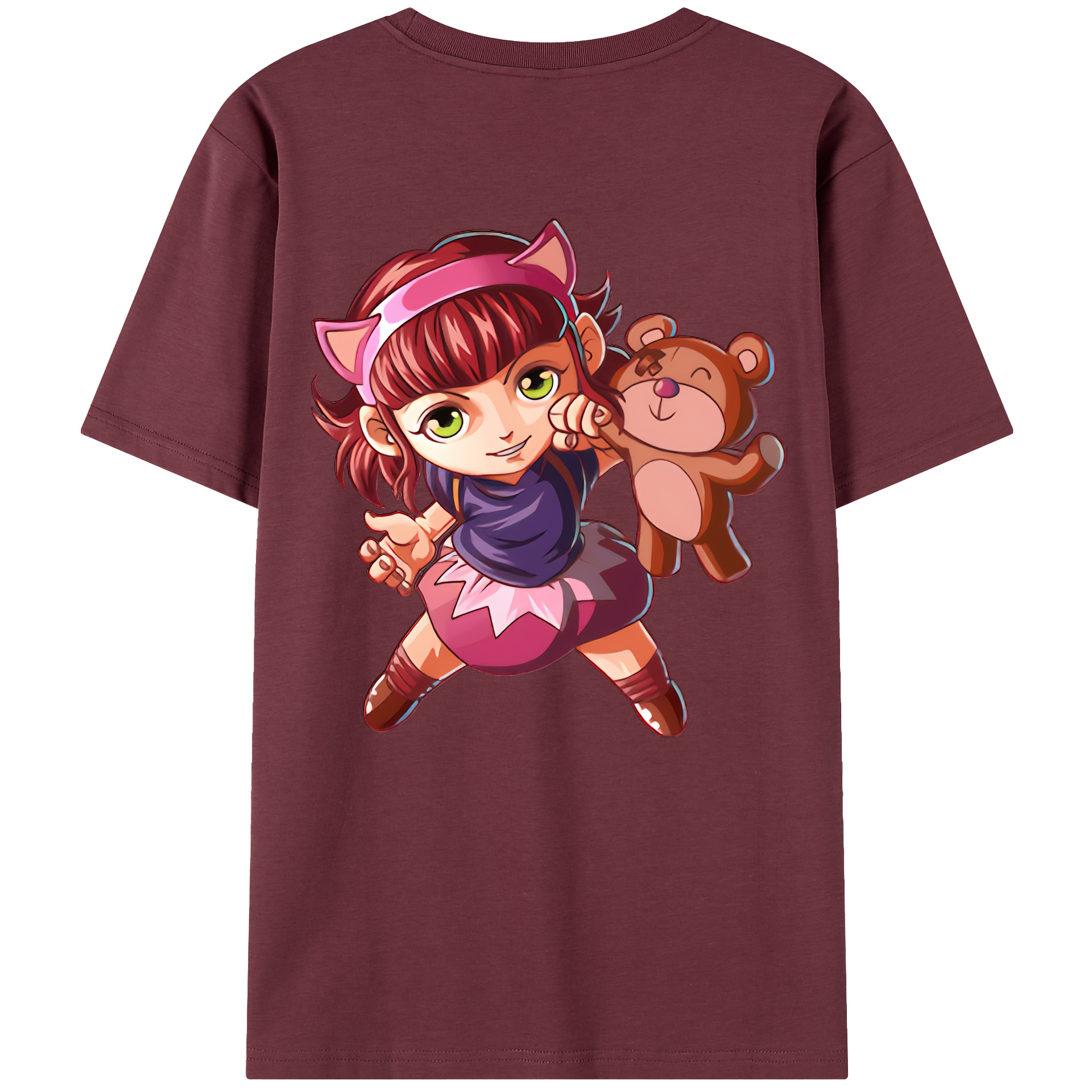 リーグ・オブ・レジェンド League of Legends LOL 綿100％半袖Tシャツ（背面プリント）